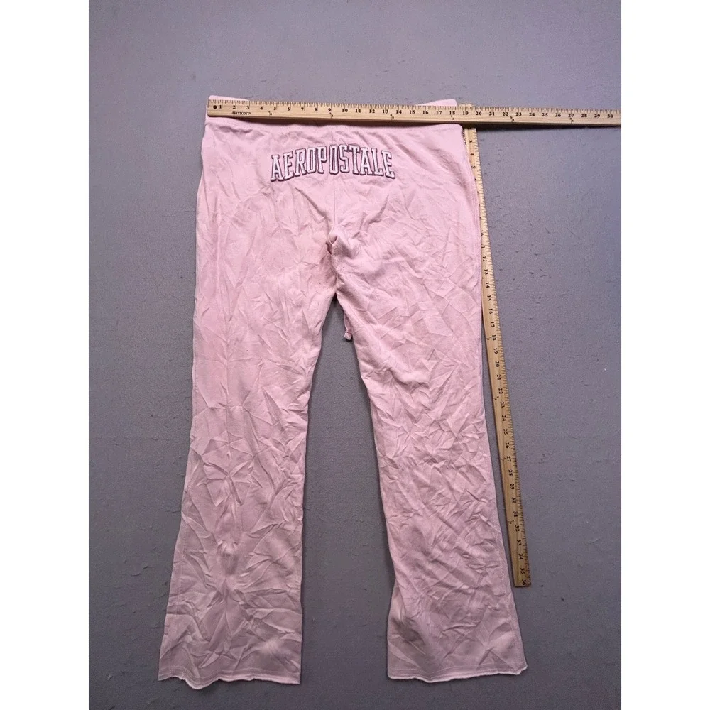 Aeropostale Sweatpants Cotton Blend Pink Graphic XL Womens